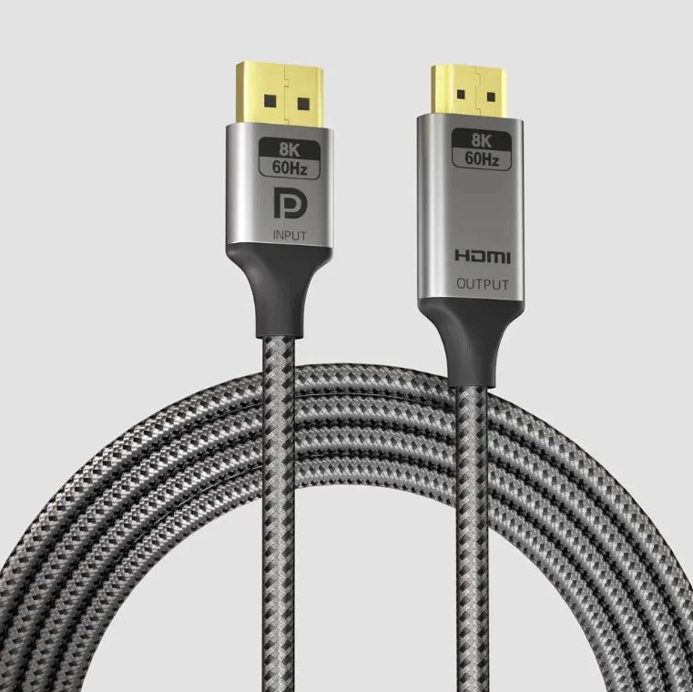Displayport to HDMI 8K Cable (8K@60Hz,4K@120Hz,2K@144Hz), DP 1.4 to HDMI 2.1 Uni Displayport to HDMI 8K Cable (8K@60Hz,4K@120Hz,2K@144Hz), DP 1.4 to HDMI 2.1 Uni